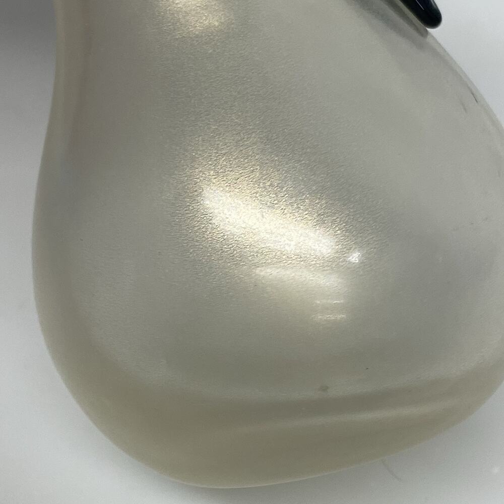 Art Glass Pear Fruit Figurine Pearl Gold Home Decor Shelf Sitter - AS IS - Picture 10 of 10